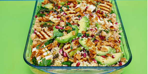 Tabbouleh with spiced almonds