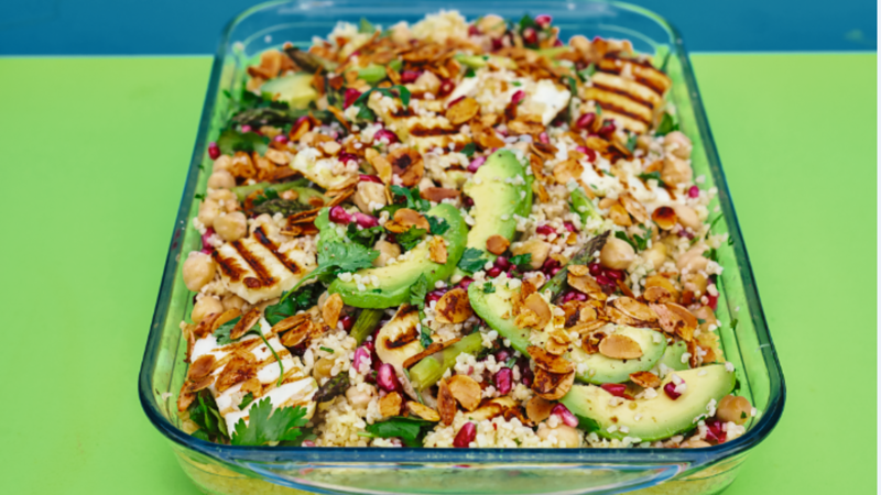 Tabbouleh with spiced almonds