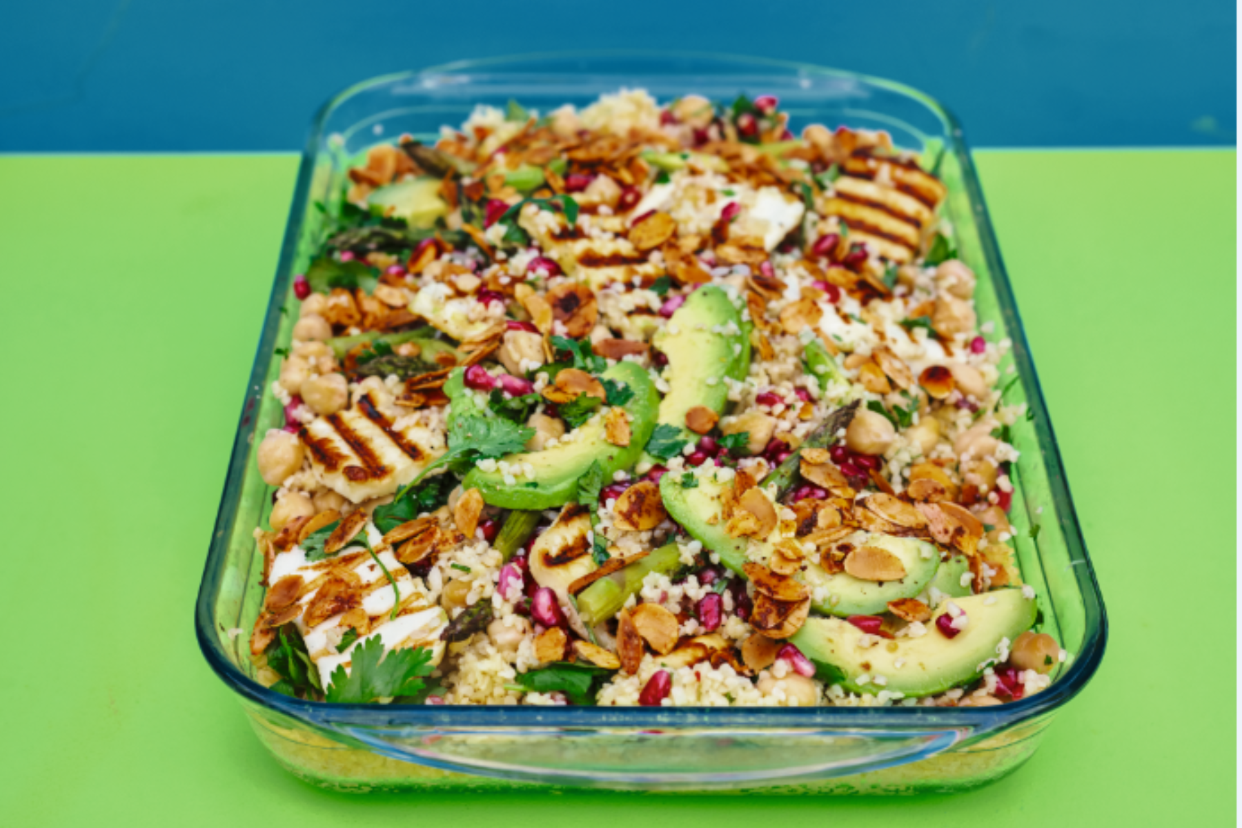 Tabbouleh with spiced almonds